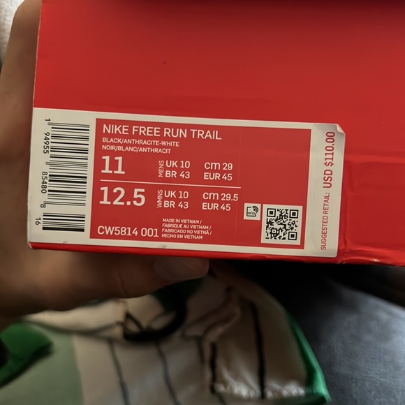 Nike Free Run Trail Black Anthracite - Picture 7 of 7